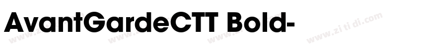 AvantGardeCTT Bold字体转换